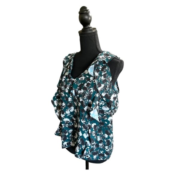 Parker Everglade Phlox Green Floral Blouse (NWT) - Picture 5 of 9